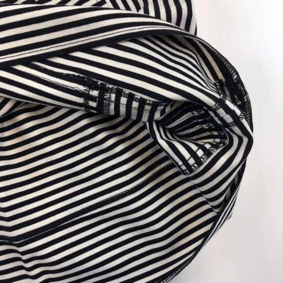 Madewell Ponte Swivel Mini Skirt Black White - Picture 5 of 7